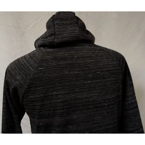 NBA Chicago Bulls Small Grey Black Zip Up Hooded Basketball Polyester Jacket - Picture 9 of 13